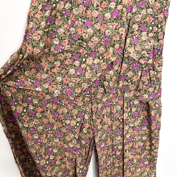 Jamie Brooke Wide-Leg Floral Print Vest Jumpsuit Vintage 90s Women’s Size M - Picture 14 of 16